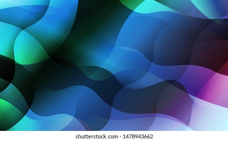 Template Background With Wave Wave Shape. For Design, Presentation, Business. Vector Illustration.