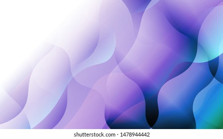 Template Background With Wave Wave Shape. For Design, Presentation, Business. Vector Illustration.