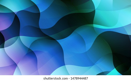 Template Background With Wave Wave Shape. For Design, Presentation, Business. Vector Illustration.