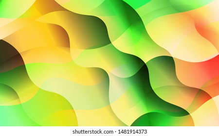 Template Background With Wave Wave Shape. For Design, Presentation, Business. Vector Illustration.