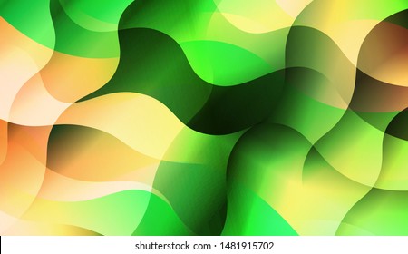 Template Background With Wave Wave Shape. For Design, Presentation, Business. Vector Illustration.