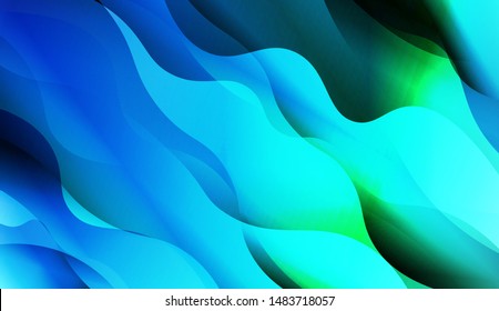 Template Background With Wave Wave Shape. For Design, Presentation, Business. Vector Illustration.