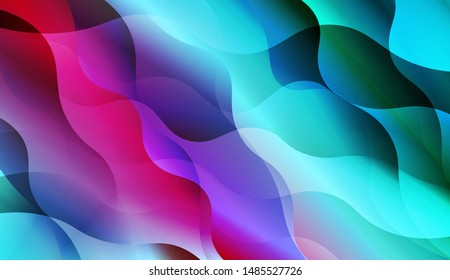 Template Background With Wave Wave Shape. For Design, Presentation, Business. Vector Illustration.