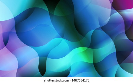 Template Background With Wave Wave Shape. For Design, Presentation, Business. Vector Illustration.