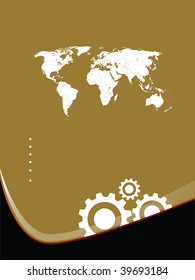 template background and word map