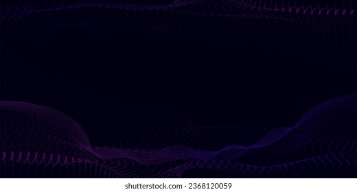 Template banner with abstract lines. Design with liquid shape