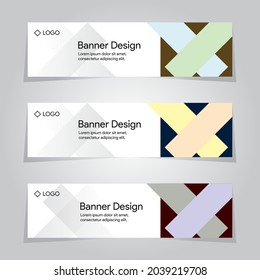 Vorlagenbanner, abstrakter, pastellfarbener Vektordesign-Hintergrund