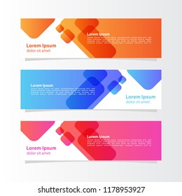 template of banner background design vector