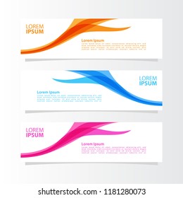 template of banner background design vector