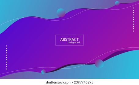 Template banner with Blue gradient color. design with liquid shape,Eps 10.