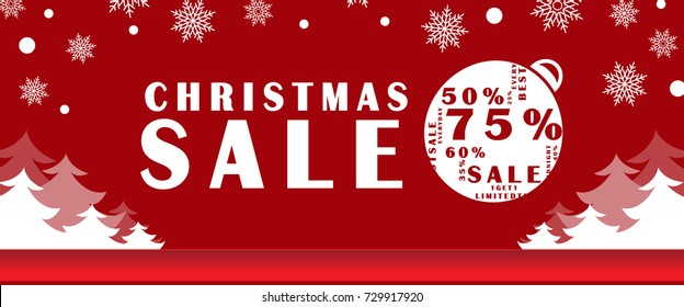 Template Banner Christmas Banner Popunder 720x300 Stock Vector (Royalty ...