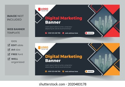 Template banner and cover ads, can use for social media, template sale banner