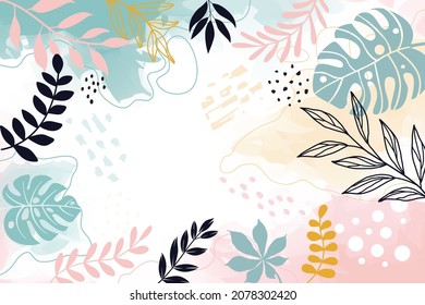 Template banner and cover for social media ad, template special promo new arrival sale.Color splash abstract background for design.