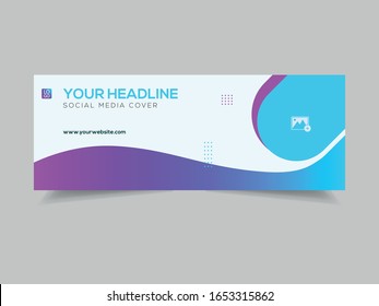 Template banner cover for social network. 