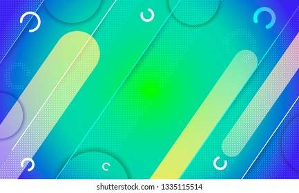 Template banner, cover, web backgrounds. Bright, juicy, flowing background color. Blue, yellow, green, white. Report, graphic design, business. Scientific annual report design vector collection.