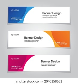 Template Banner Design Background Abstract Shape Ad Promotion Sale Vector