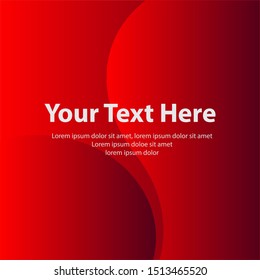 Template banner design square style in eps.10. red color