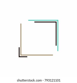 Template banner, frame for text