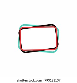 Template banner, frame for text