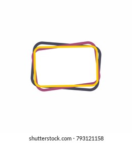 Template banner, frame for text