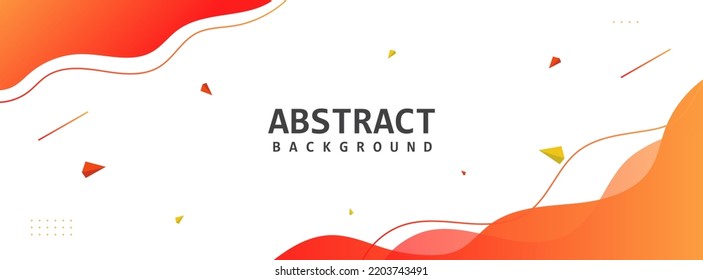 Banner de plantilla con color de degradado. diseño con forma líquida y elemento abstracto.
