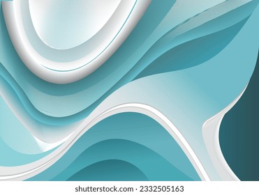 Template banner with gradient color. Design with liquid shape,vector image