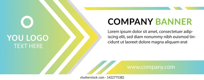 Template Banner Gradient Full Color 