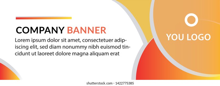 Template Banner Gradient Full Color 