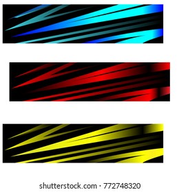 template banner graphic blue