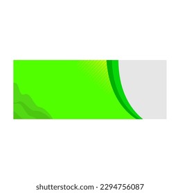 el fondo verde de la pancarta de la plantilla se puede editar