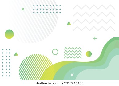 template banner with green gradient color. design with liquid shape. eps 10