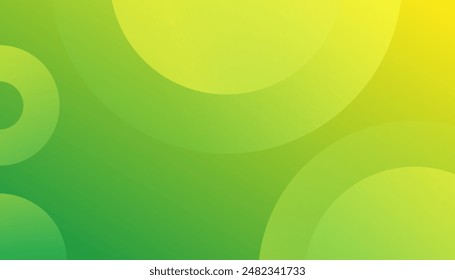 template banner with green gradient color. design with liquid shape. Creative illustration for poster, web, landing, page, cover
