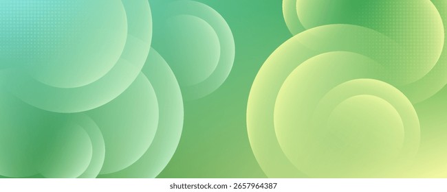 Anuncio de Plantilla con color degradado verde