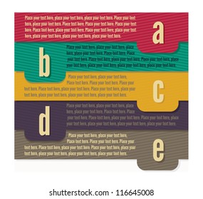 Template Banner letters