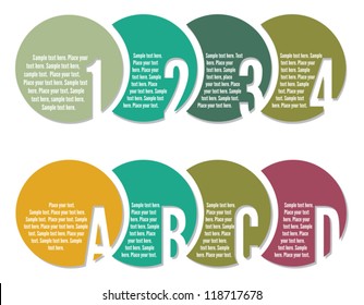Template Banner numbers and letters