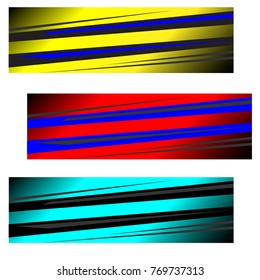 template banner racing cyan