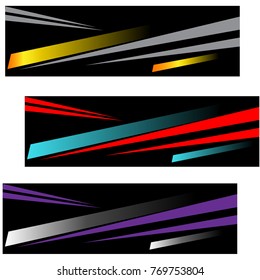 template banner racing silver