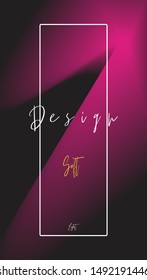 template banner soft light pink light color and dark setting 