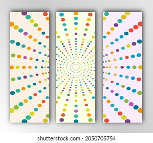 Vorlage für Banner, Titelseiten, Poster, Postkarten und visuelle Inhalte. Flachstil 