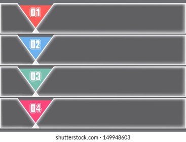 template banners horizontal glass
