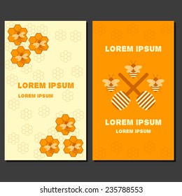 Template of beekeeping booklets for your design
