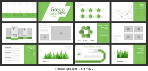 Template is the best as a business presentation, used in marketing and advertising, flyer and banner, the annual report. Green and white elements infographic on a black background. Vector illustration