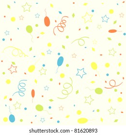 Template birthday background, vector illustration