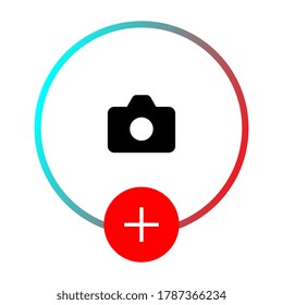 Template blank avatar for web app. Mockup user frame. 