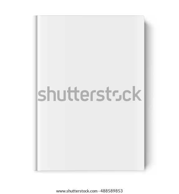 Template Blank Cover Book Isolated On Stock Vector (Royalty Free) 488589853