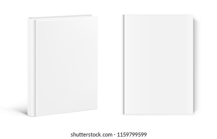 Template of blank cover books on white background. Vector illustration. It can be used for promo, catalogs, brochures, magazines, etc. Ready for your design. EPS10.