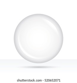 Template blank white badge