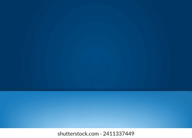 Diseño de fondo azul de plantilla para promoción de marca, PowerPoint y degradado.