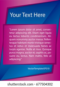 Template Blue, Pink and White Pattern