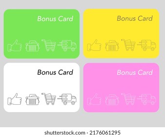  template of bonus card for store